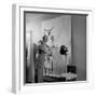 Artist Jean Lurcat Creating Tapestry. Paris, France June 1946-Ralph Morse-Framed Photographic Print