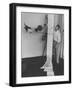 Artist Jean Tinguely at Iris Clert Gallery-Loomis Dean-Framed Photographic Print