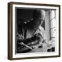 Artist Lyonel Feininger at Work-Andreas Feininger-Framed Premium Photographic Print