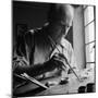Artist Lyonel Feininger at Work-Andreas Feininger-Mounted Premium Photographic Print