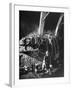 Artist Pablo Picasso "Painting" with Light at Madoura Pottery-Gjon Mili-Framed Premium Photographic Print