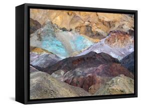 Artist Palette, Artist Drive, Death Valley National Park, California, USA-Michel Hersen-Framed Stretched Canvas