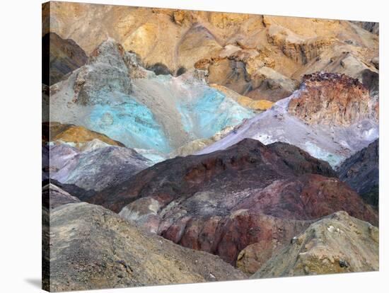 Artist Palette, Artist Drive, Death Valley National Park, California, USA-Michel Hersen-Stretched Canvas