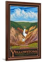 Artist Point, Yellowstone National Park, Wyoming-Lantern Press-Framed Art Print