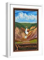 Artist Point, Yellowstone National Park, Wyoming-Lantern Press-Framed Art Print