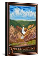 Artist Point, Yellowstone National Park, Wyoming-Lantern Press-Framed Stretched Canvas