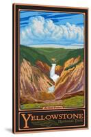 Artist Point, Yellowstone National Park, Wyoming-Lantern Press-Stretched Canvas