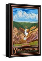 Artist Point, Yellowstone National Park, Wyoming-Lantern Press-Framed Stretched Canvas