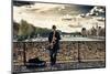 Artist - Pont des Arts - Paris - France-Philippe Hugonnard-Mounted Photographic Print