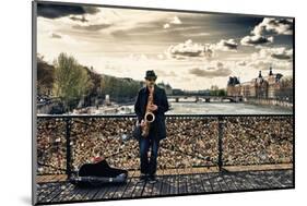 Artist - Pont des Arts - Paris - France-Philippe Hugonnard-Mounted Photographic Print