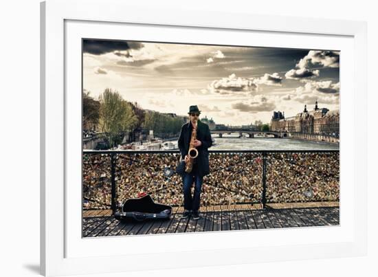 Artist - Pont des Arts - Paris - France-Philippe Hugonnard-Framed Photographic Print