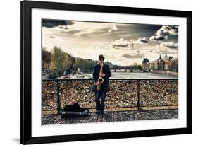 Artist - Pont des Arts - Paris - France-Philippe Hugonnard-Framed Photographic Print