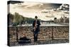 Artist - Pont des Arts - Paris - France-Philippe Hugonnard-Stretched Canvas