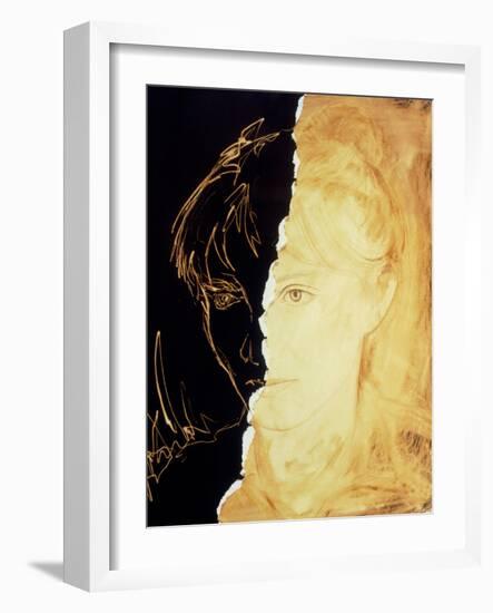 Artist's Abstract Depiction of Schizophrenia-David Gifford-Framed Photographic Print