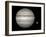 Artist's Concept Comparing the Size of the Gas Giant Jupiter with That of the Earth-Stocktrek Images-Framed Photographic Print