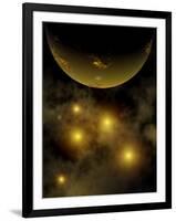 Artist's Concept Illustrating a Star Cluster in the Milky Way Galaxy-Stocktrek Images-Framed Photographic Print