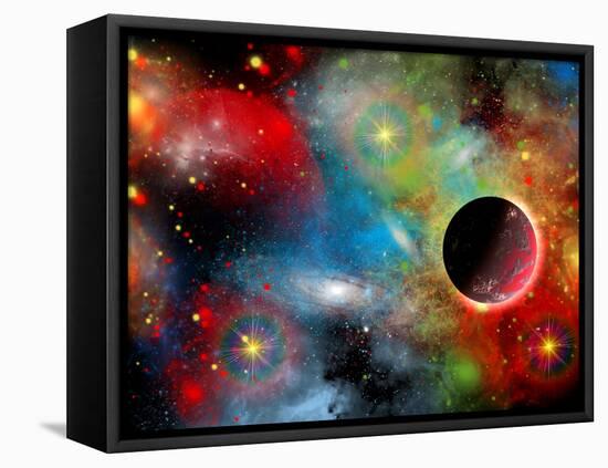 Artist's Concept Illustrating Our Beautiful Cosmic Universe-Stocktrek Images-Framed Stretched Canvas