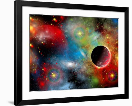 Artist's Concept Illustrating Our Beautiful Cosmic Universe-Stocktrek Images-Framed Photographic Print