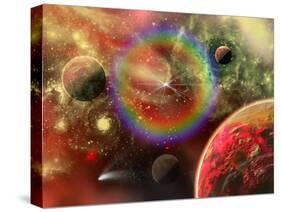 Artist's Concept Illustrating the Cosmic Beauty of the Universe-Stocktrek Images-Stretched Canvas