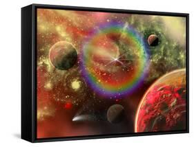 Artist's Concept Illustrating the Cosmic Beauty of the Universe-Stocktrek Images-Framed Stretched Canvas