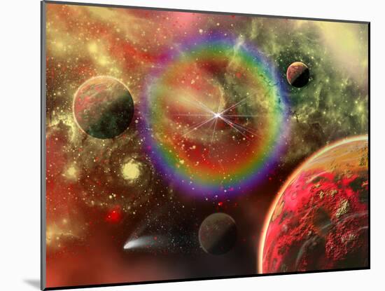 Artist's Concept Illustrating the Cosmic Beauty of the Universe-Stocktrek Images-Mounted Photographic Print