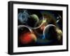 Artist's Concept Illustrating the Edge of Space-Stocktrek Images-Framed Photographic Print