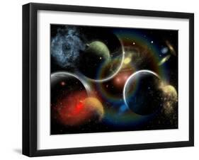 Artist's Concept Illustrating the Edge of Space-Stocktrek Images-Framed Photographic Print