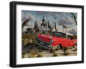 Artist's Concept Illustrating the Possibility of Different Dimensions Through Time Travel-Stocktrek Images-Framed Photographic Print