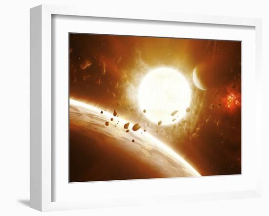 Artist's Concept of 51 Pegasi-Stocktrek Images-Framed Premium Photographic Print