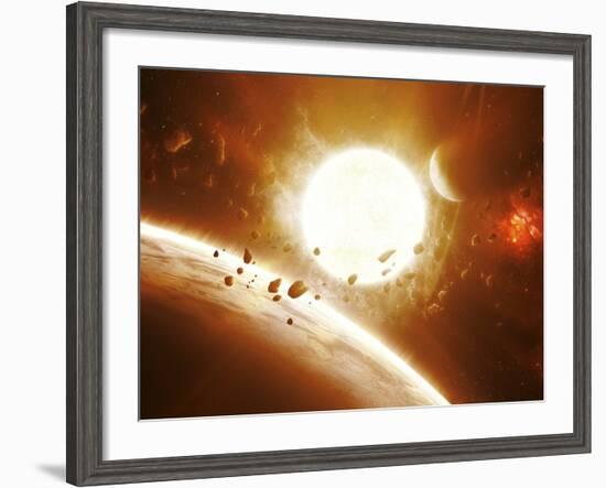 Artist's Concept of 51 Pegasi-Stocktrek Images-Framed Photographic Print