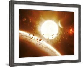 Artist's Concept of 51 Pegasi-Stocktrek Images-Framed Photographic Print