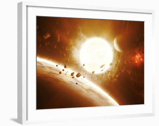 Artist's Concept of 51 Pegasi-Stocktrek Images-Framed Photographic Print