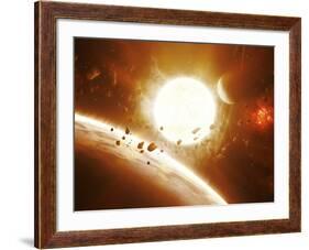 Artist's Concept of 51 Pegasi-Stocktrek Images-Framed Photographic Print