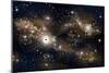 Artist's Concept of a Black Hole and it's Accretion Disk in Interstellar Space-null-Mounted Premium Giclee Print