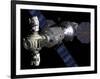 Artist's Concept of a Deep Space Vehicle with Extended Stay Module and Manned Maneuvering Vehicles-Stocktrek Images-Framed Photographic Print