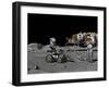 Artist's Concept of a Future Lunar Exploration Mission-Stocktrek Images-Framed Photographic Print