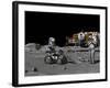 Artist's Concept of a Future Lunar Exploration Mission-Stocktrek Images-Framed Photographic Print