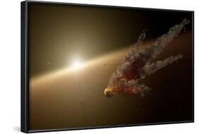 Artist's Concept of a Large Collision of Astronomical Objects-null-Framed Art Print