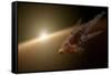 Artist's Concept of a Large Collision of Astronomical Objects-null-Framed Stretched Canvas