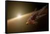 Artist's Concept of a Large Collision of Astronomical Objects-null-Framed Stretched Canvas