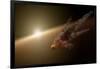 Artist's Concept of a Large Collision of Astronomical Objects-null-Framed Art Print