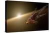Artist's Concept of a Large Collision of Astronomical Objects-null-Stretched Canvas