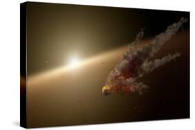 Artist's Concept of a Large Collision of Astronomical Objects-null-Stretched Canvas