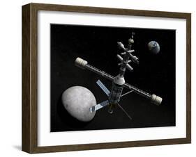 Artist's Concept of a Lunar Cycler-Stocktrek Images-Framed Photographic Print