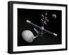 Artist's Concept of a Lunar Cycler-Stocktrek Images-Framed Photographic Print
