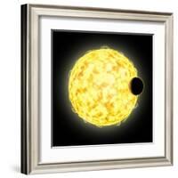 Artist's Concept of a Massive Planet in Very Close Orbit around it's Star-null-Framed Art Print