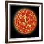 Artist's Concept of a Planet Passing in Front of a Sun-Like Star it Orbits-null-Framed Art Print