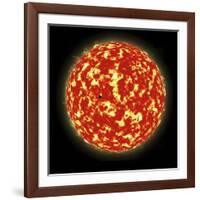 Artist's Concept of a Planet Passing in Front of a Sun-Like Star it Orbits-null-Framed Art Print