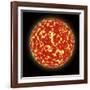 Artist's Concept of a Planet Passing in Front of a Sun-Like Star it Orbits-null-Framed Art Print