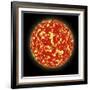 Artist's Concept of a Planet Passing in Front of a Sun-Like Star it Orbits-null-Framed Art Print
